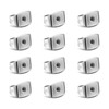 TGNEL 12pcs Pure Titanium Earring Backs Replacements Suit for 0.7-0.8mm