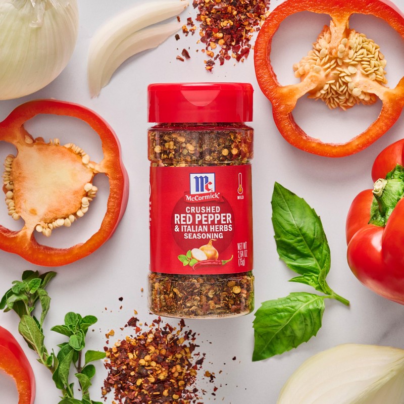 McCormick Seasoning, Crushed Red Pepper & Italian Herbs, Robust Italian