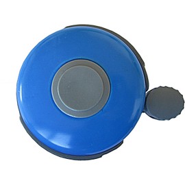 BIRIA Bicycle Bell Blue Alloy. Fits Handlebars with 21.7mm - 24mm (.86" - .95") Outside diameters