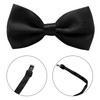 TUONYIS 4 Pcs Bow Tie Set for Men Solid Color
