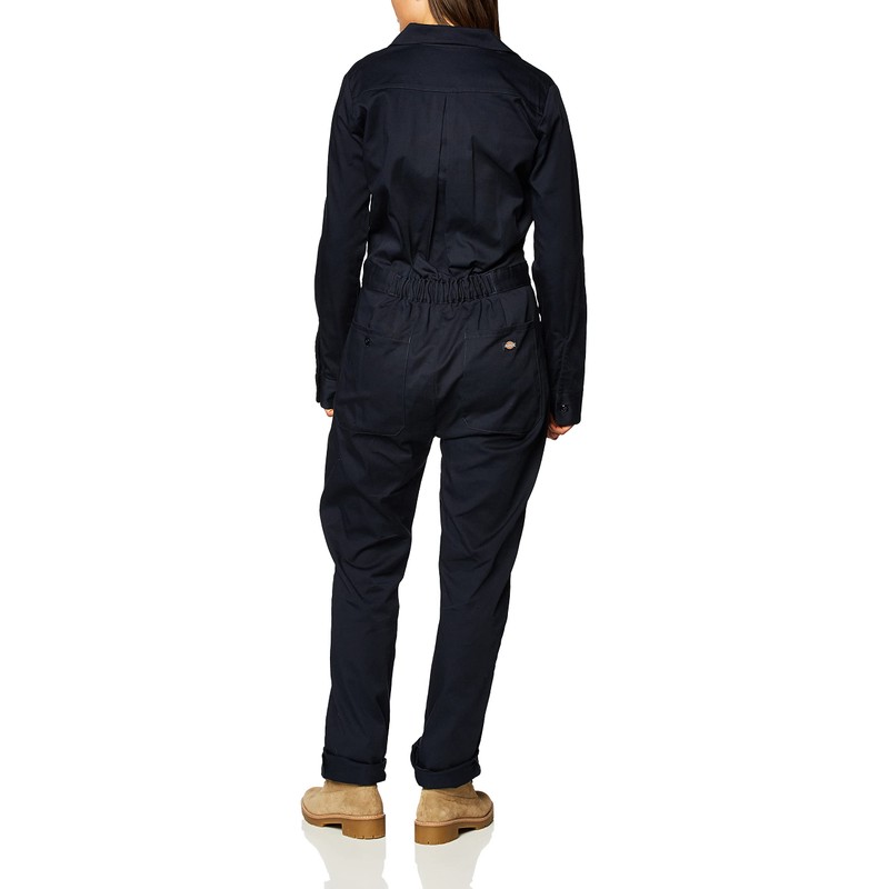 Dickies womens Long Sleeve Cotton Twill Work Utility Coveralls, Dark