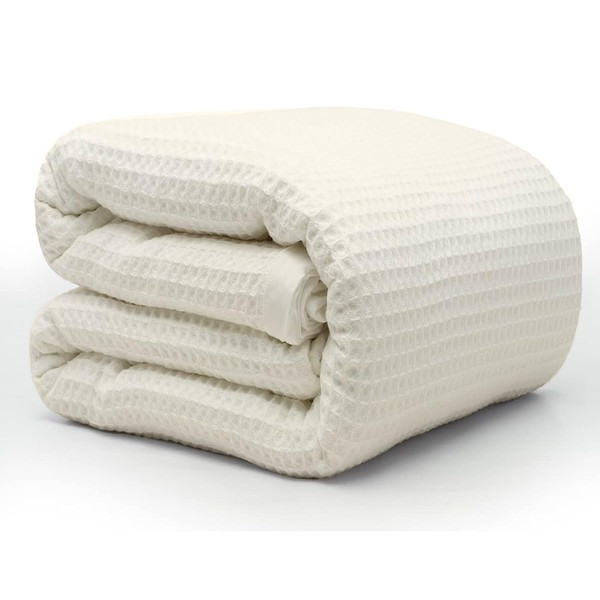Cottington Lane 100% Tencel Waffle Weave Blanket King 108" x