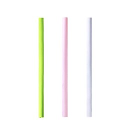 3 PCS Reusable Silicone Drinking Straws, Openable and Washable Boba Straw, Food Grade BPA Free Long and Wide for Any Tumbler, No Rubber Taste