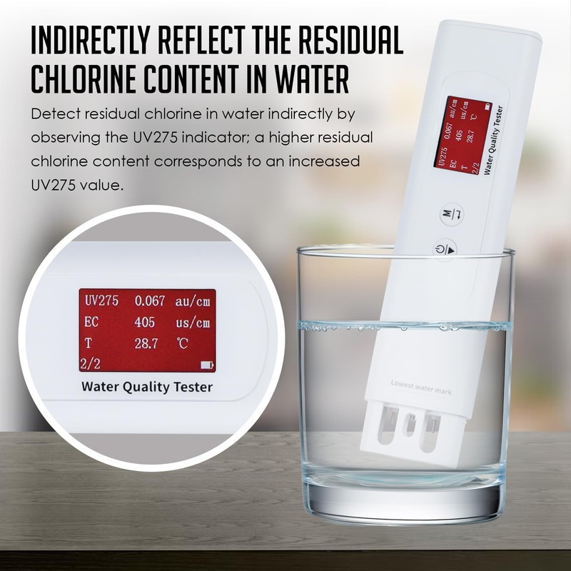 6-in-1 Water Quality Tester - TOC UV275 EC TDS COD