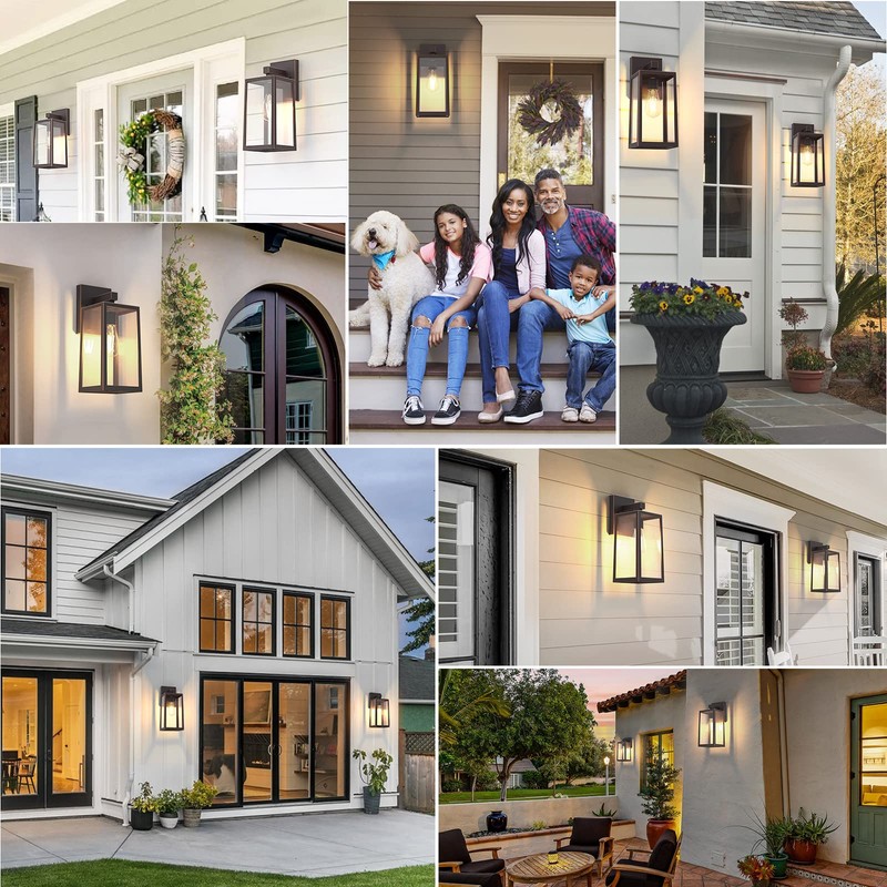 MAXvolador Outdoor Wall Sconce, Large Exterior Waterproof Wall Lantern Light