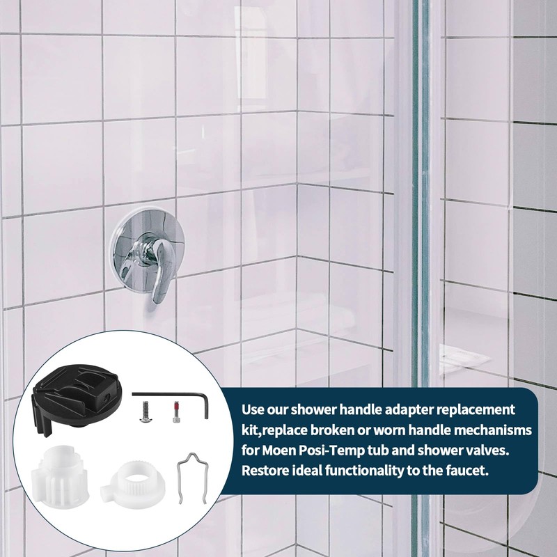 116653 Shower Handle Adapter Kit, Compatible with Moen Posi-Temp Single