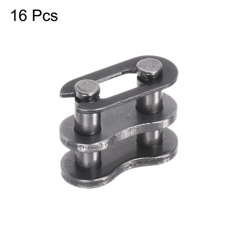 uxcell 16Pcs #25 Chain Master Connector Link Roller, 1/4" Pitch