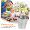 COLLBATH Mini Stainless Steel Shot Glasses 4-Piece Travel Mugs Metal
