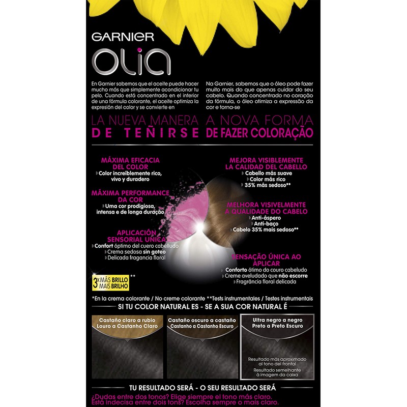 Garnier Olia Coloración Permanent Sin Amoniaco Para Un Olor Agradable