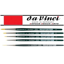 DaVinci 1570 Series - Watercolour Brush Set Nova Synthetic No. 3/0, 0, 2, 4. + da Vinci Nova Series 1270. No. 0 Made in German