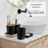 Clara Clark - Juego de Accesorios de baño Negro, Juego