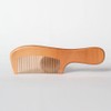 LALAFINA Comb, Wooden Comb, Handmade, Wooden Comb, Peach Wood, Fine