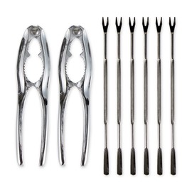 RSVP International Endurance Collection Seafood Tool, Cracking Tools, 8 Piece, Stainless Steel