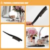 FRCOLOR 3-Row Boar Bristle Hair Brush Set of 2 Wooden