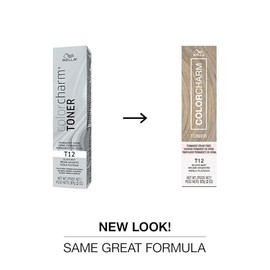 WELLA colorcharm Permanent Crème Toner, Free of Animal-Derivied Ingredients, Parabens Free, Gluten Free, T12 Silver Mist, 2 oz