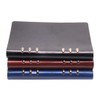 A5 Notebook 6 Holes PU Leather Cover Notebook， Loose Pocket