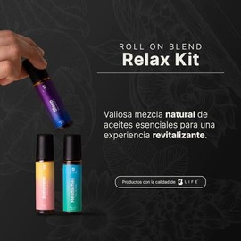 Paquete de 3 Roll On Corporales Aceites Esenciales B Life (Relax)