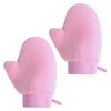 2 Pack Self Tanning Mitt Applicator with Anti-Slip Wrist,Velvet Double-Sided