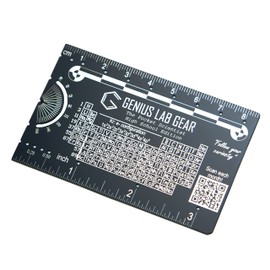 The Pocket Scientist High School Edition - Small Metal Science Ruler Scale, Kids Stocking Stuffers Mini Multitool, Geeks/Nerds STEM Classroom Student Gift, Unique 3 Inch Metric Tool - Genius Lab Gear