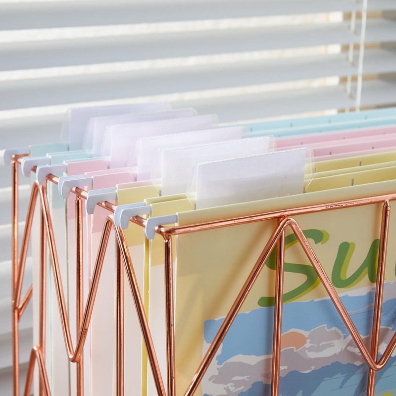 Y YOMA 6 Pack Decorative Hanging File Folders Letter Size