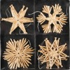 Annastore Hanging Straw Stars, Various Sizes - Straw Stars, Tree