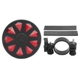Bike Taillight Red Diamond Pattern Bicycle Safe Warning Flashing Riding Rear Lights