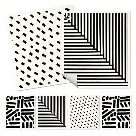 Miss Adola Swedish Dishcloths for Kitchen Reusable Swedish Cloths for Washing Dishes Absorbent Fast Drying Cleaning Swedish Sponge Cute Pattern Decor 6Pack Washable Swedish Towels, Line Drawing