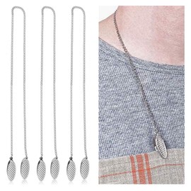 Trifletopia 3 PCS napkin clips - adjustable and portable napkin clips for men - perfect for fixing towels and bib clips for runners - suitable for youth, adults, and the elderly (silver)