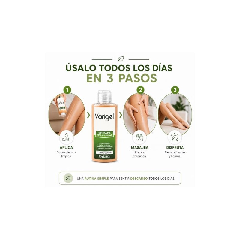 Varigel 60gr | Gel para pies y piernas Refrescante con
