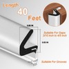 [Upgraded] 40FT V-Shaped Weather Stripping Door Seal Strip Foam PVC