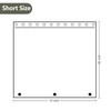 Seenus PEVA 8G Short Clear Shower Curtain with 3 Weighted