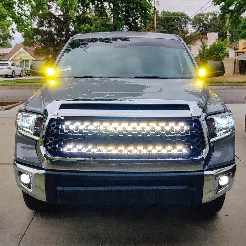 Nilight Ditch Light Brackets Hood Hinges Mount Bracket Kit for