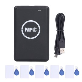 NFC Card Reader Copier Writer Duplicator, for IC ID Cards and All 125kHz Cards, with 5Pcs T5577 Cards, 5Pcs UID Key Fobs