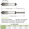 UYGALAXY Mini Electric Linear Actuator Stroke 2" with Momentary Switch