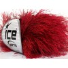 Dark Red Long Eyelash Yarn Ice Luxurious Fun Fur 50gr