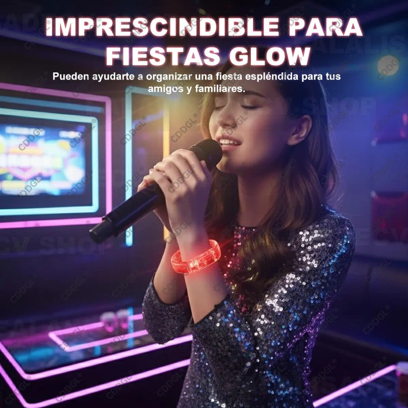 20 Pulsera Neon Cyalume Luminosa Glow Fiesta Boda Batucada