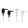 Shampoo/Conditioner Pumps, 4 Pack, for 1 Liter Bottles, 28/410 (Black/White)