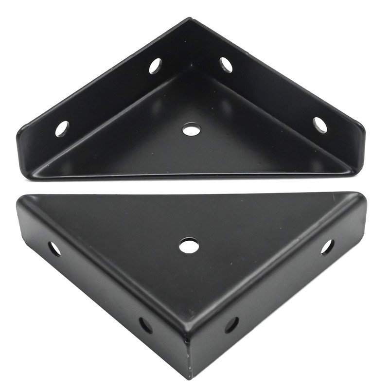 Zreneyfex 6Pcs Corner Brackets with Bolts,Cold Rolled Steel Bracket Connection