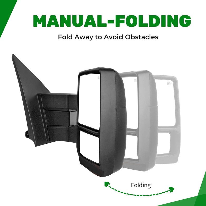 PZ Towing Mirrors Replacement Compatible with Ford F150 2004-2014 Manual