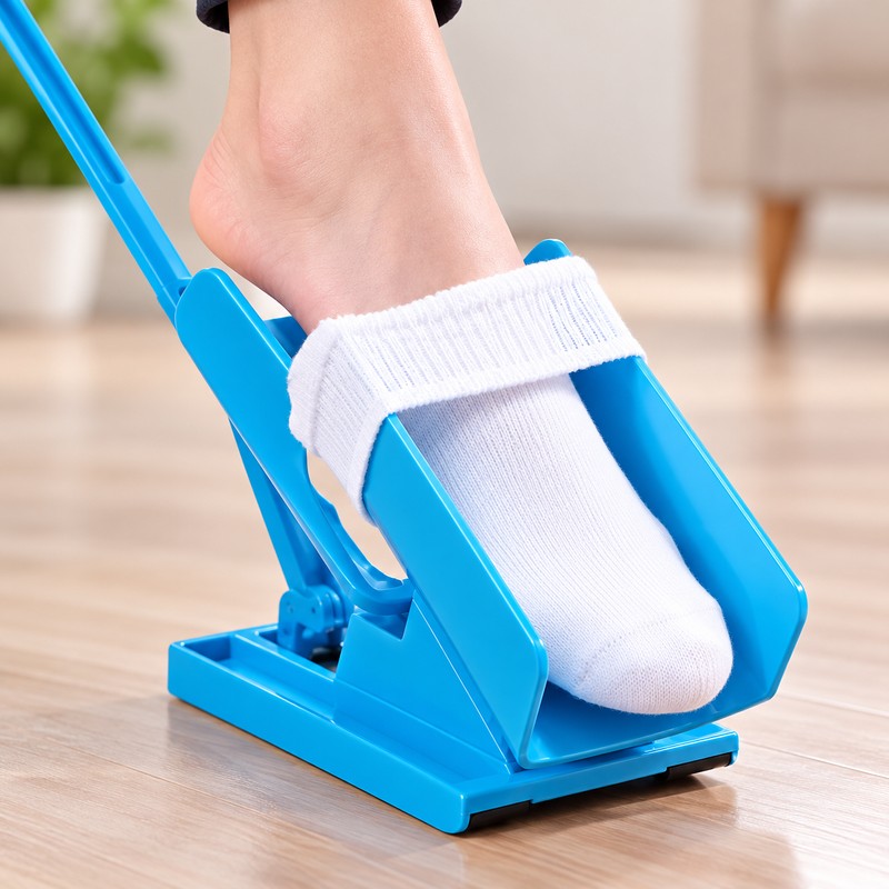 Flexible Sock Aid for Easy Dressing – Portable Plastic Stocking