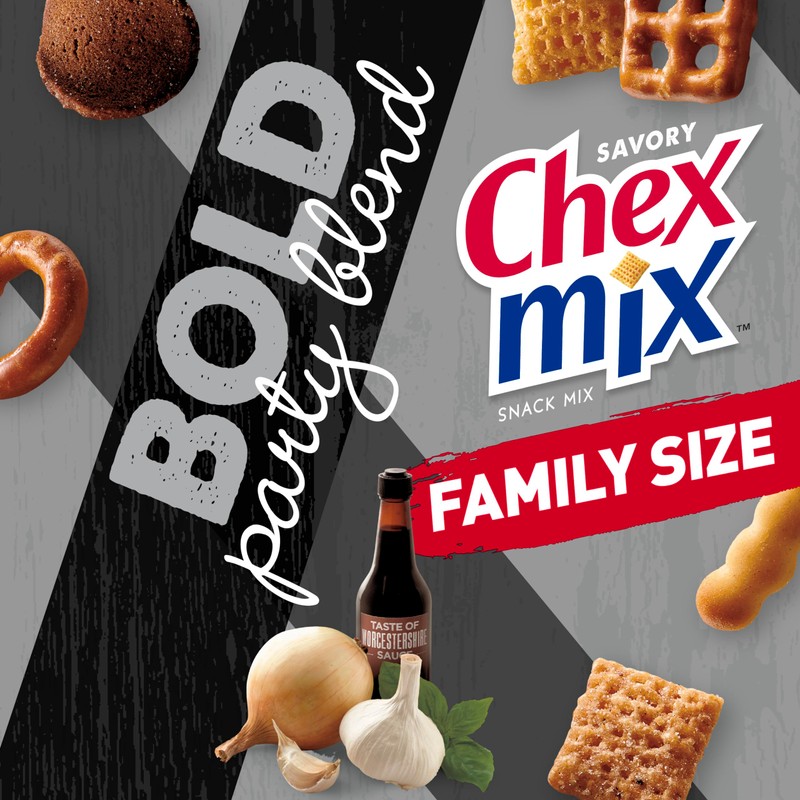 Chex Mix Bold Party Blend Savory Snack Mix, Family Size,