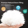 L LOVSOUL Organic 75% Down Fiber Comforter Queen, White