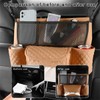 DXNQ Car Purse Holder Between Seats, Luxury Leather Front Seat
