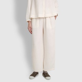 JAJU [JAJU] Women's Double-Weave Shirring Pajama Pants (Choose 1 of 3 options)