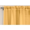 Tyrone Textiles Single Gold Slot Top Voile Curtain (55" Wide