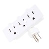 iGoto AM04 Multicontacto triple aterrizado, color blanco, 125 V, 15A