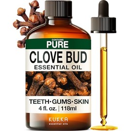 KUKKA essential oils Kukka Aceite De Clavo Para El Cuidado Bucal, Dientes Y Encas Aceite Esencial De Clavo - Aceite Esencial De Clavo 100 Natural...  