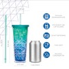 bzyoo SIP 24oz (710ml) Vaso de plástico de doble pared