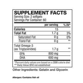 HD Muscle Omega 3 Fish Oil