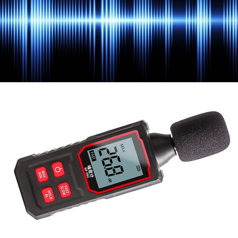 Decibel Meter High Accuracy Quick Response Noise Tester LCD Backlit